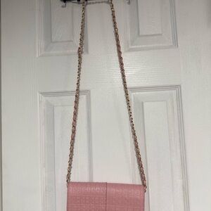 Elegant Pink Chain Shoulder Bag